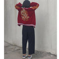 Load image into Gallery viewer, [Forever series]★China style outerwear★2color Black or red Dragon embroidered Dragon Dragon crest Stadium jacket Jacket Sukajan
