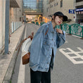 Load image into Gallery viewer, [Mikiko Series]★Denim Outer★ Jacket Coat Fashion Loose Easy to Match SML XL Blue Blue
