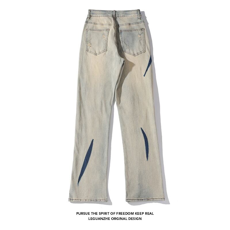 [BIGEMAN Series]★Denim pants★Bottoms, pants, unisex, men's, large size, fashion design