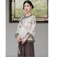 Load image into Gallery viewer, [Mingsho Series]★China style tops★ Shirt Improves temperament Improved Tang suit Loose print Retro Summer clothes
