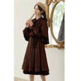 Load image into Gallery viewer, [Shokensho Series]★Setup★ 2-piece set JK style dress + cloak date retro SML XL cute
