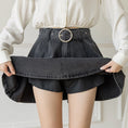 Load image into Gallery viewer, [TUYILIAN Series]★Skirt★ 2color Bottoms Fashion Mini Length Easy to Match Slimming Gray Blue
