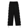 Load image into Gallery viewer, [Tankaku Sensei Series] ★Casual Pants★ Bottoms Harajuku Style ML XL Butterfly Black Sports Style Slimming Easy to Match
