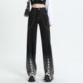 Load image into Gallery viewer, [Escape from Earth Series]★Denim Pants★ Pants Bottoms Slimming Ladies Stylish Black Black
