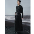 Load image into Gallery viewer, [Da Qinglong Shu Series] ★China style skirt★ Denim skirt bottoms slimming fashion long skirt
