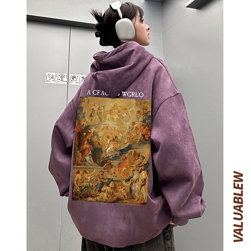 [GEBOXUAN Series]★Parker★ 7color Regular type or brushed lining type Tops Suede Oil painting style Unisex Men's Large size