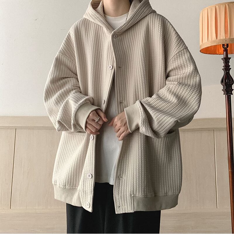 [V37 Series] ★Outer★ 3color Jacket Unisex Men's Casual Apricot Blue Coffee Color