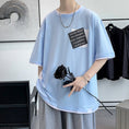 Gallery viewerに画像を読み込む, 【JIAXUNシリーズ】★半袖Tシャツ★ 大きいサイズ M~9L 3color トップス 男女兼用 メンズ フェイクレイヤード
