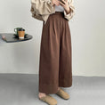 Load image into Gallery viewer, [Tenkawa Series] ★Casual Pants★ 3color Pants Bottoms Plain Simple Easy to Match Coffee Color Khaki Brown Navy
