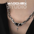 Load image into Gallery viewer, [YAOCHEN Series]★Necklace★ Accessory Unisex Men's Women's Black Star Design
