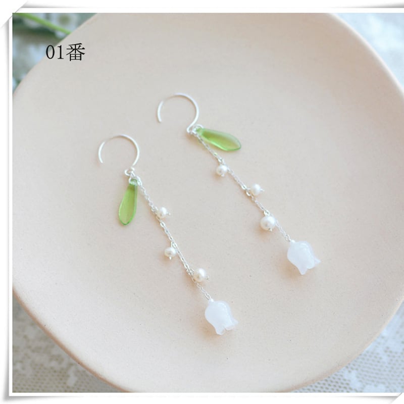 [CAICAI Series] ★China earrings★ 3 types available for coming-of-age ceremonies, Chinese clothes, Han clothes, accessories, elegant