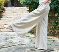 Load image into Gallery viewer, 3color Chinese Style Gaucho Pants Wind Pants Bottoms Long Length High Waist Elastic Waist
