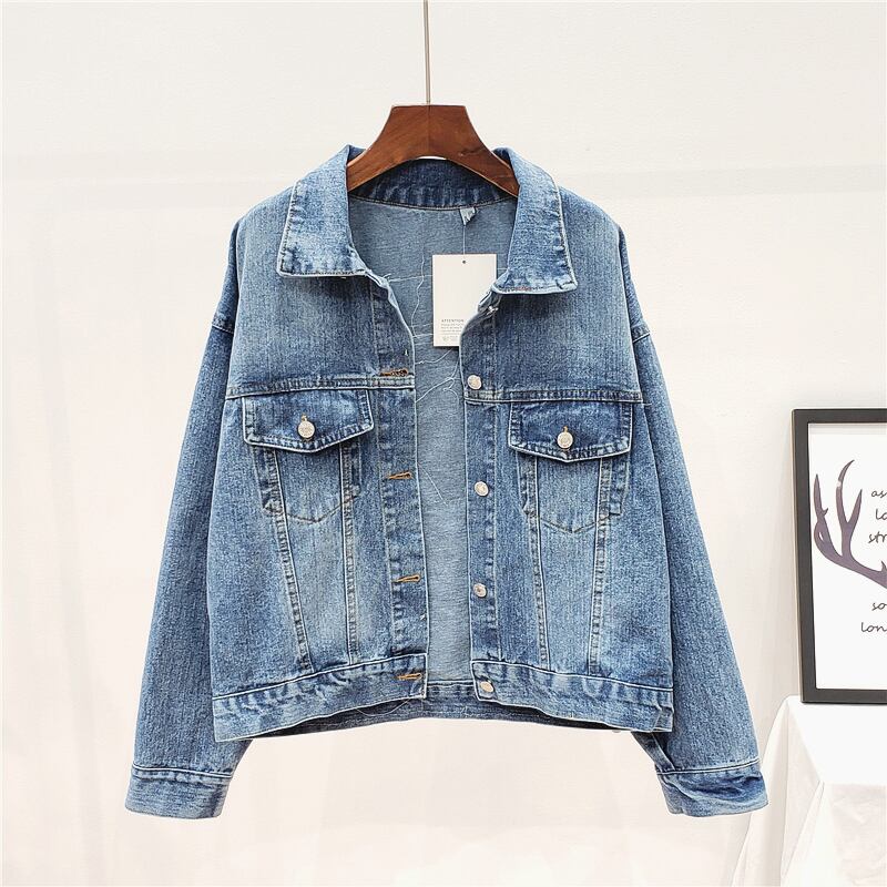 [ZHENLINA series] ★China style jacket★ Ethnic style denim jacket outerwear casual unique cute blue blue