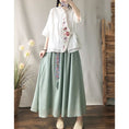 Load image into Gallery viewer, [Kofuku series] ★China style shirt★ 3color embroidery tops ethnic gray blue white pink
