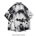 Load image into Gallery viewer, [NF Series]★Shirt★ Short sleeve shirt tops print unisex men's thin cool black black unique
