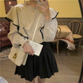 Load image into Gallery viewer, [KEKE series] ★Tops★ 2-color blouse shirt with design, cute, beige, black, easy to match
