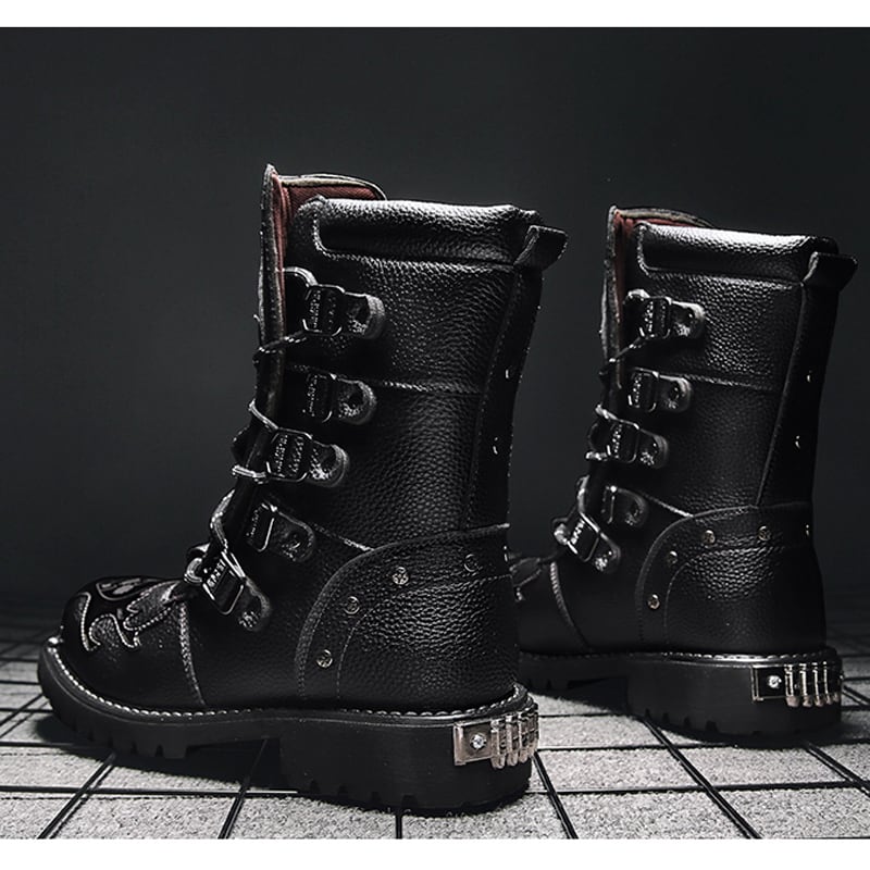 [Shiodong Series] ★Boots★ Martin Shoes Fashion Men's Size 39-46 Thick Black Easy to match