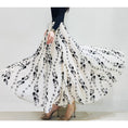 Load image into Gallery viewer, [KEER Series] ★Floral pattern skirt★ 3 lengths available, large size, stylish, elastic waist
