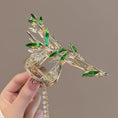 Load image into Gallery viewer, [Lost flower series] ★Chinese style hair ornament★ Old-fashioned Chinese clothes Improves temperament Fringe Bamboo Green Accessories
