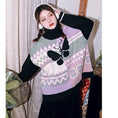 Load image into Gallery viewer, [Kokaisha --- Flashing Butterfly Series] ★China style tops★ Sweater, thick, warm, high neck, butterfly, cute
