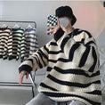 Load image into Gallery viewer, [Gyoshoen Series]★Sweater★ 4color knit tops Unisex Men's Horizontal striped pattern Casual Color scheme
