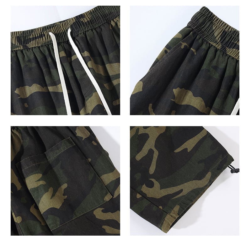 [BIGEMAN Series] ★Casual Pants★ Bottoms Pants Unisex Men's Large Size Camouflage Print