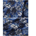 Load image into Gallery viewer, [TRAVEL ISSUANCE Series] ★Floral pattern shirt★ Unisex, men's, unique, loose, easy to match, dark blue, blue
