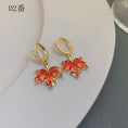 Load image into Gallery viewer, [Blue Series] ★Earrings★ 3 types of earrings, pair, women's accessories, maple, red, cute, leaf, improves temperament
