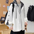 Load image into Gallery viewer, [98 NEUTRAL Series] ★Jacket★ 2 Color Faux Layered Casual Hooded Unisex Men's Black White
