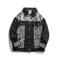 Load image into Gallery viewer, [LP Series]★China style jacket★ Stadium jacket snake pattern zebra pattern outerwear sukajan black white switching casual unisex
