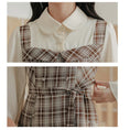 Load image into Gallery viewer, [MEIYI Series] ★One Piece★ Women's Plaid Fake Layered Commuting Date Cute
