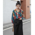 Load image into Gallery viewer, [YOUZI Series]★Retro Shirt★ Long Sleeve Shirt Tops Print Retro SML XL Thin Cute Color Scheme
