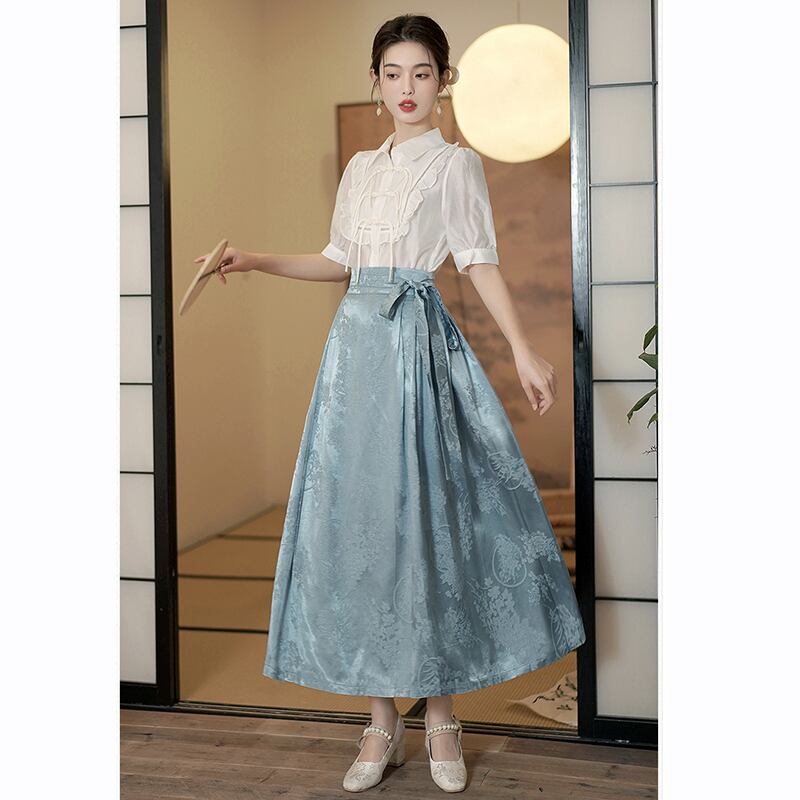 [QIYC Series]★China style shirt★China button short sleeve tops, summer clothes, improves temperament, improved Hanfu, Hanfu tops, with design