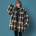 Load image into Gallery viewer, [Morimoto Series] ★Winter Coat★ Cotton Coat 2 Colors Thick Warm Unisex Men's Cold Protection Plaid Pattern Blue Black
