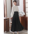 Load image into Gallery viewer, [Az Suna Series] ★Chinese style skirt★ Bottoms Window skirt Chinese elements Chinese clothes Black Black Easy to match
