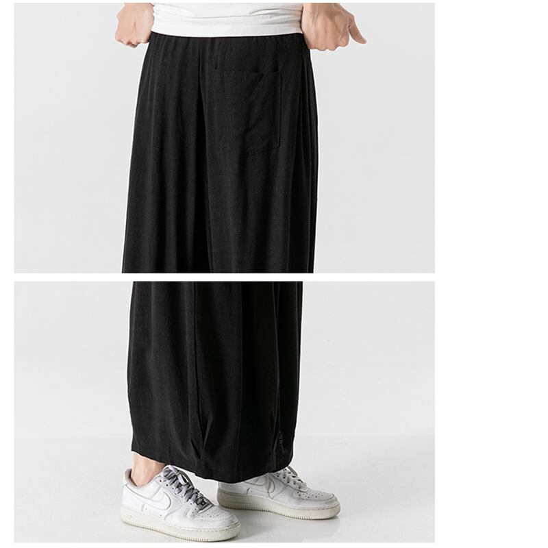 [JUNYI Series]★Casual Pants★ 3color Bottoms Chinese Style Pants Men's Large Size Plain Simple