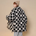 Load image into Gallery viewer, [Suikoishi Series] ★Winter Coat★ Cotton Coat Outerwear 3color Unisex Men's Checkered Pattern Loose
