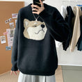 Load image into Gallery viewer, [Emeisa Series] ★Sweater★ 3color Knit Tops Unisex Men's Dog Animal Black Gray Blue
