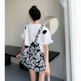 Load image into Gallery viewer, [Left Sister Series] ★One Piece★ Panda Super Cute Loose Round Neck Short Sleeve Short Length Switchable
