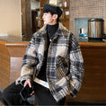 Load image into Gallery viewer, [Leonbinno Series]★Coat★ 2color Outerwear Unisex Men's Large Size Plaid Pattern
