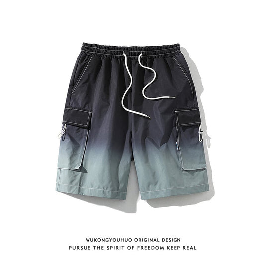 [Satoru Series] ★Short pants★ 4color bottoms, short length pants, unisex, men's, gradation, easy to match