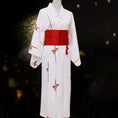 Load image into Gallery viewer, [Aoki Series]★Yukata★ 2 types Yukata Fireworks Festival Festival Women Japanese style Yukata only White Fan pattern
