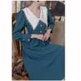 Load image into Gallery viewer, [Tatsuze Chenis Series]★Setup★ 2-piece set Tops + Skirt Blue Blue Slimming Date Commuting SML
