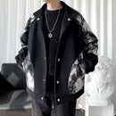 [BAIBIANGE series] ★Jacket★ 2color outerwear unisex men's switching cool ML XL 2XL 3XL