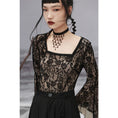 Load image into Gallery viewer, [Big Blue Dragon Series] ★China style top★ Lace, sexy, long sleeves, design, original, improves your temperament
