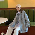 Load image into Gallery viewer, [SZJ Series]★Denim Jacket★ 2color Blue or Black Outerwear Jeans Loose Date Commuting
