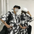 Load image into Gallery viewer, [Miyakoya Series]★China style shirt★ Short sleeve, dragon crest, floral pattern, unisex, ML, summer, cool, couple clothes, everyday wear
