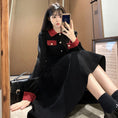 Load image into Gallery viewer, [Dong Xiaojie Series] ★Dress★ Color scheme: Large size, cute, black, long length
