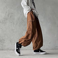 Load image into Gallery viewer, [Miyakoya Series]★Casual Pants★ 3color Brown or Green or Black Pants Bottoms Wide Pants Gaucho Pants
