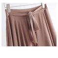 Load image into Gallery viewer, [Kunbanran Series]★Skirt★ 2color Bottoms Chiffon Irregular Slimming Black Brown Large size
